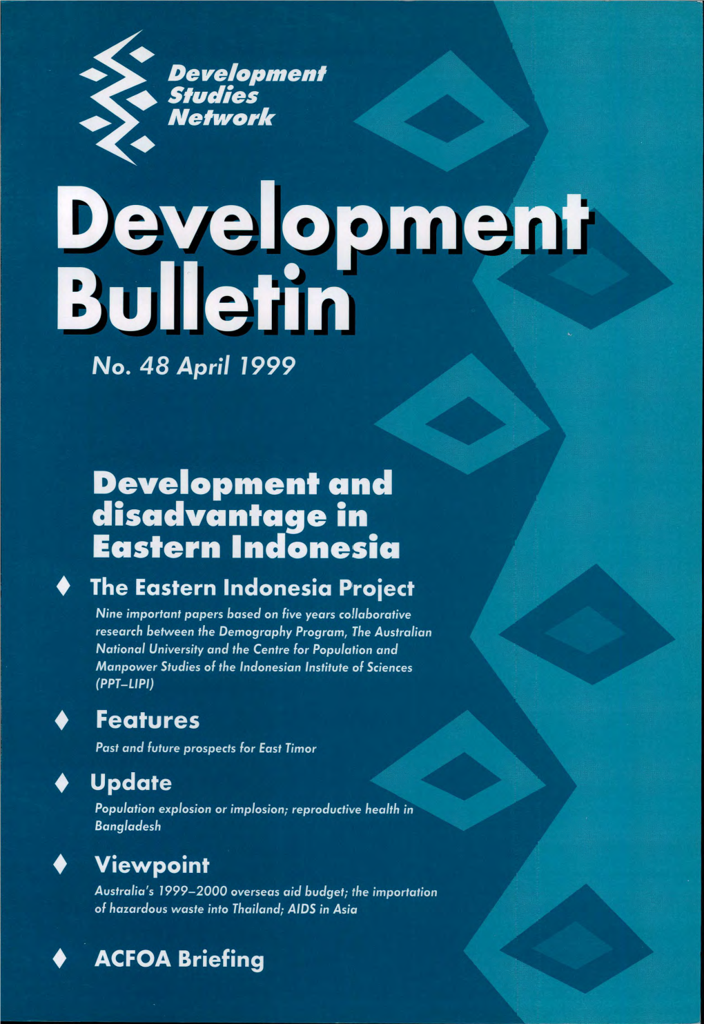 Development and Disadvantage in Eastern Indonesia [PDF,7.39MB]