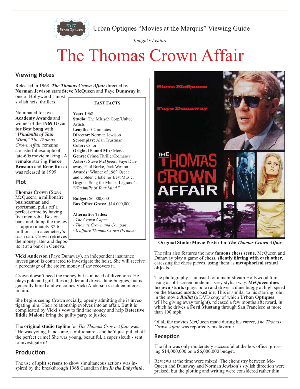 The Thomas Crown Affair