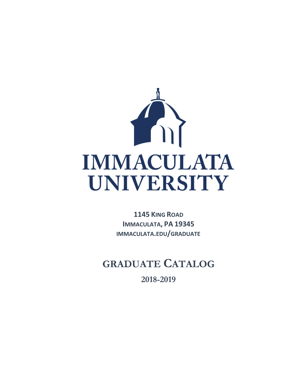 Graduate Catalog 2018-2019