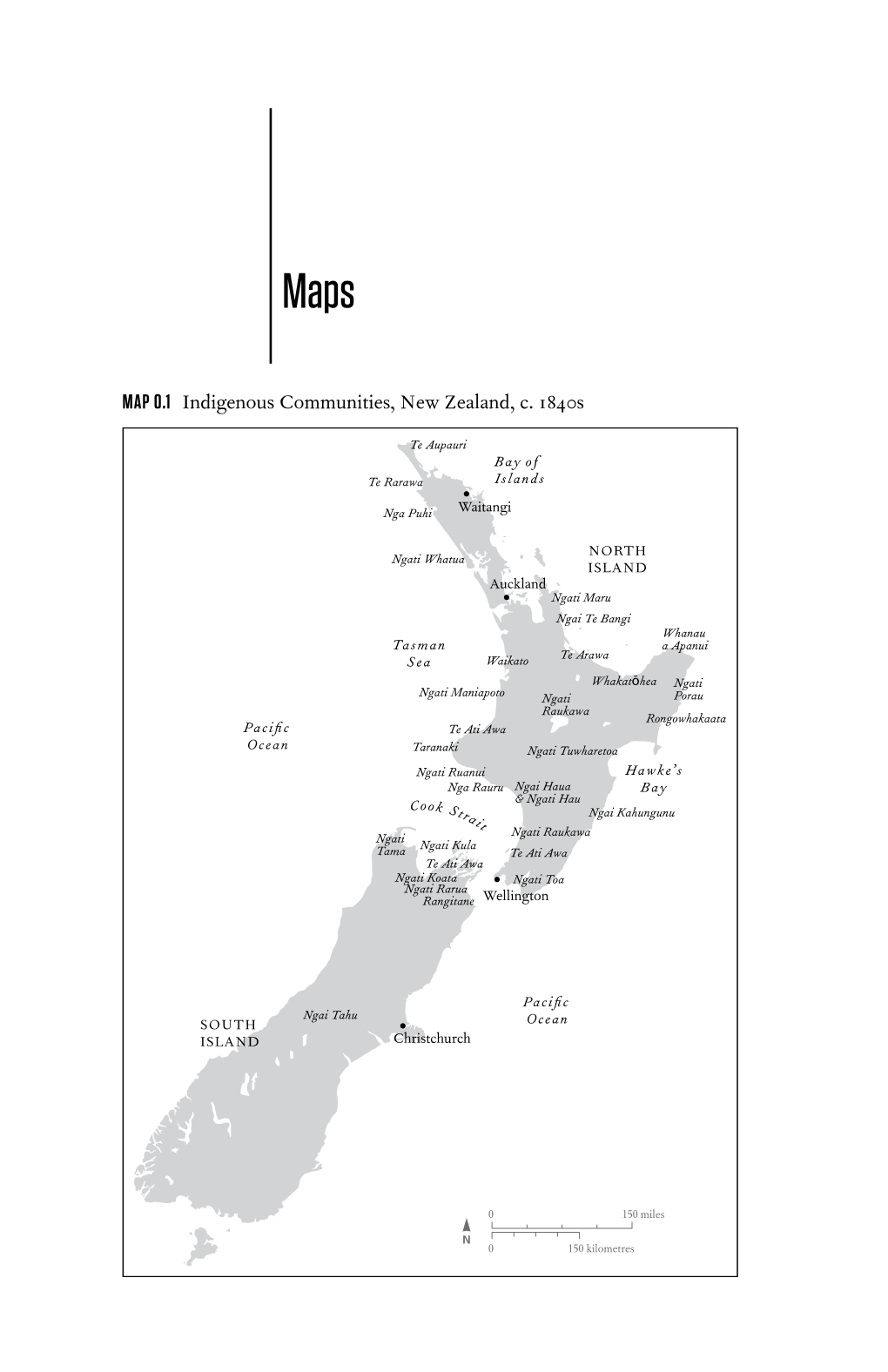 MAP 0.1 Indigenous Communities, New Zealand, C. 1840S