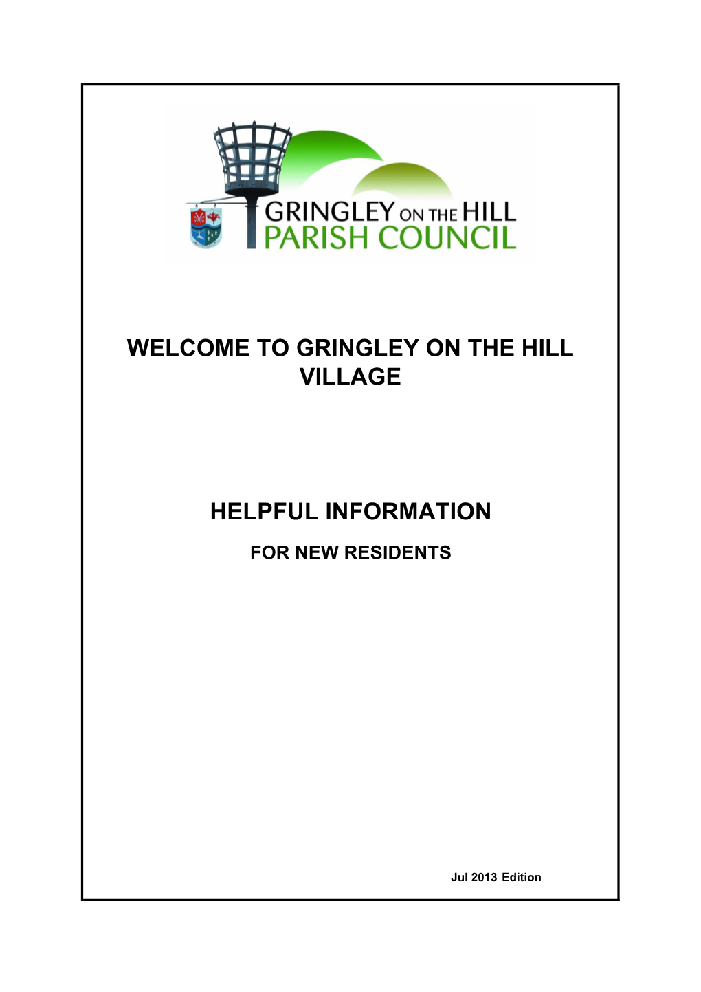 Welcome to Gringley on the Hill Village Helpful Information