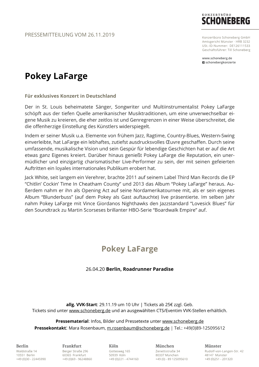 Pokey Lafarge PM 2020