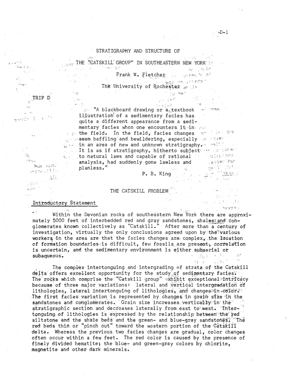 Stratigraphy and Structure of the "Catskill Group" in Southeastern NY