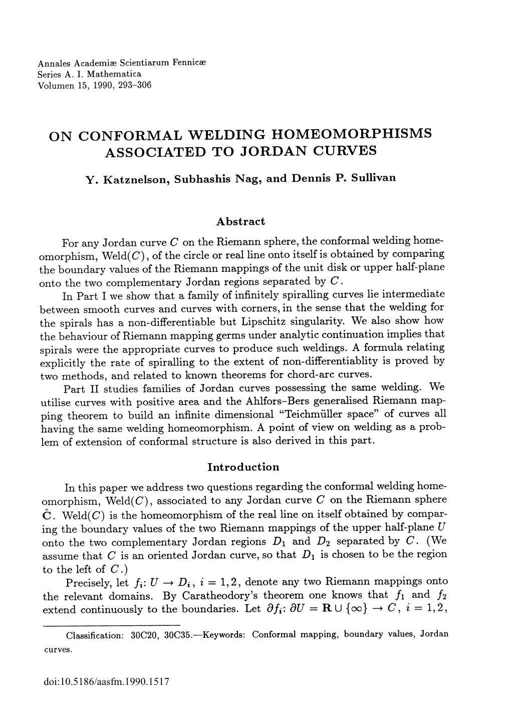 On Conformal Welding Homeomorphisms Associated to Jordan Curves