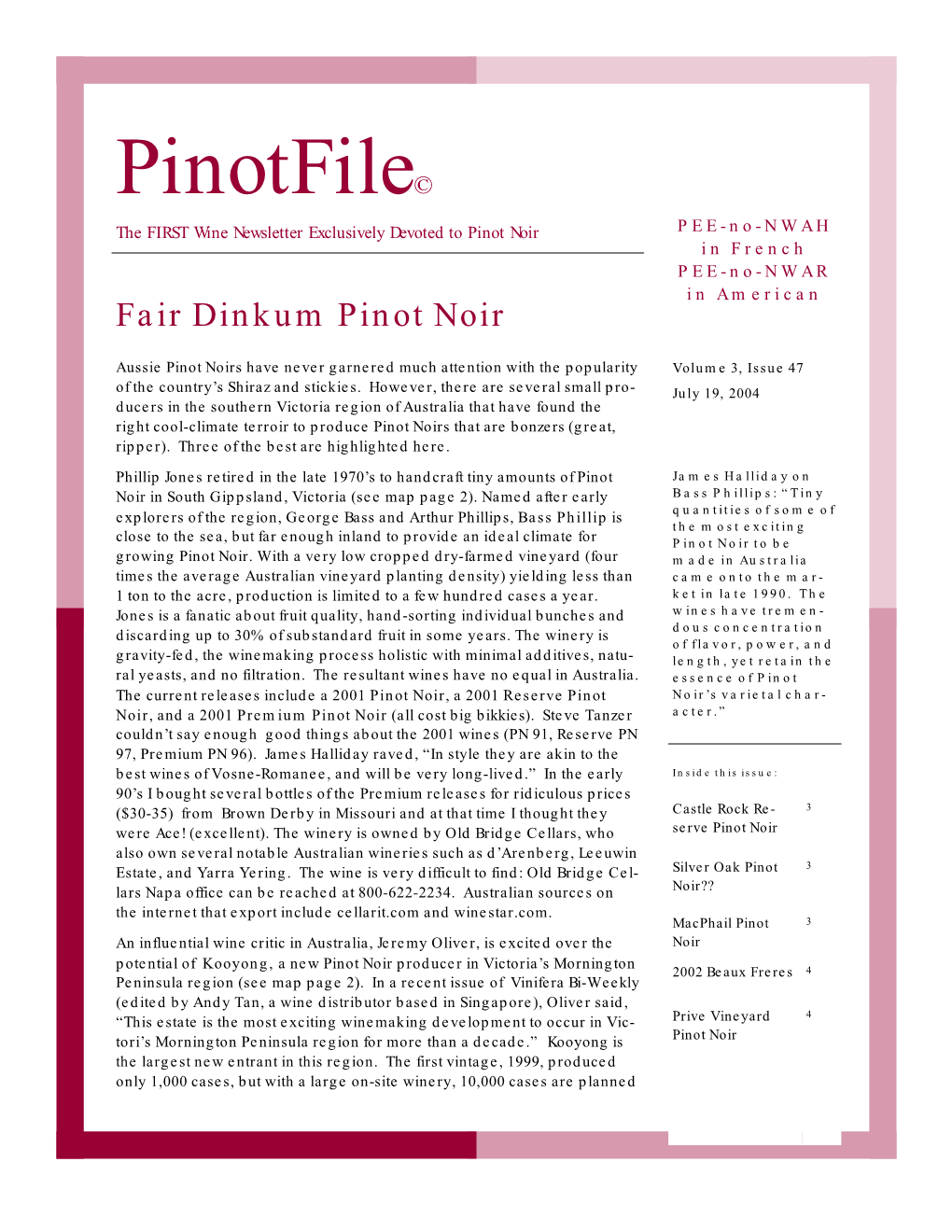 Pinofile Vol 3, Issue 47