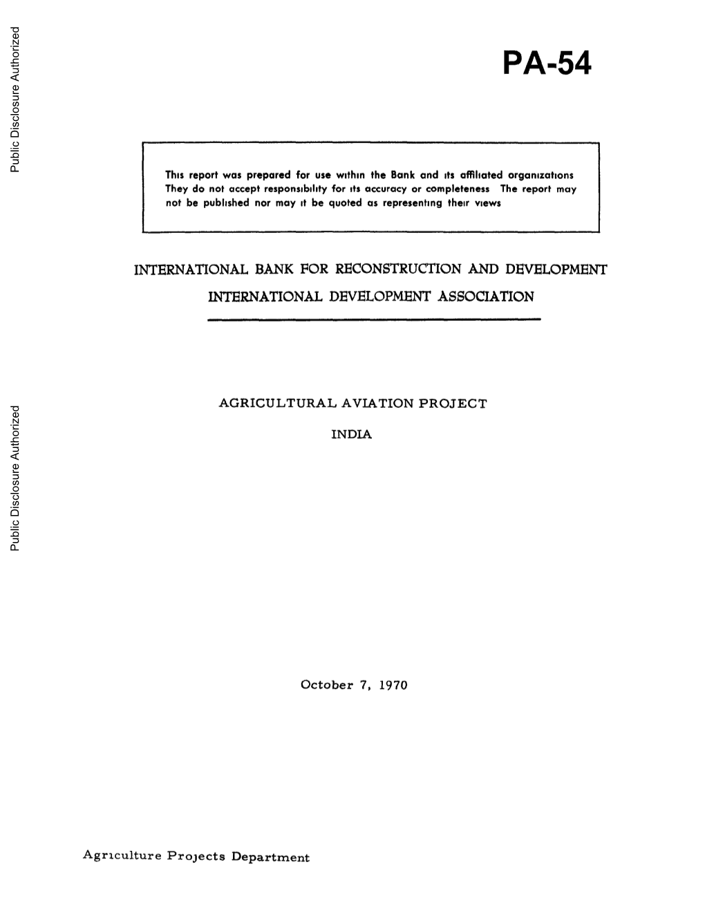 World Bank Document