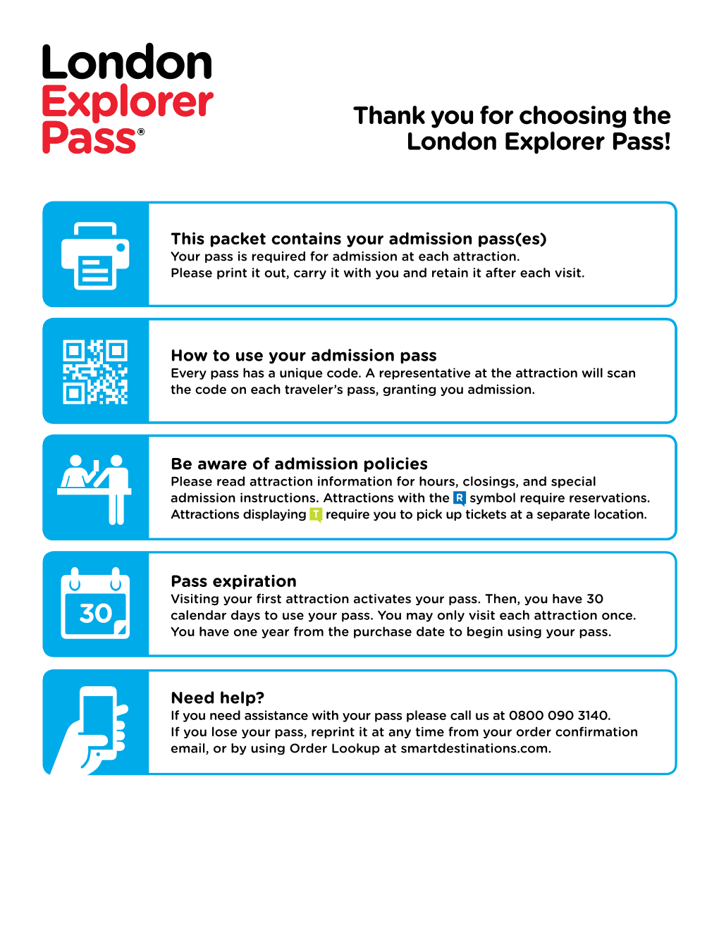 Thank You for Choosing the London Explorer Pass!