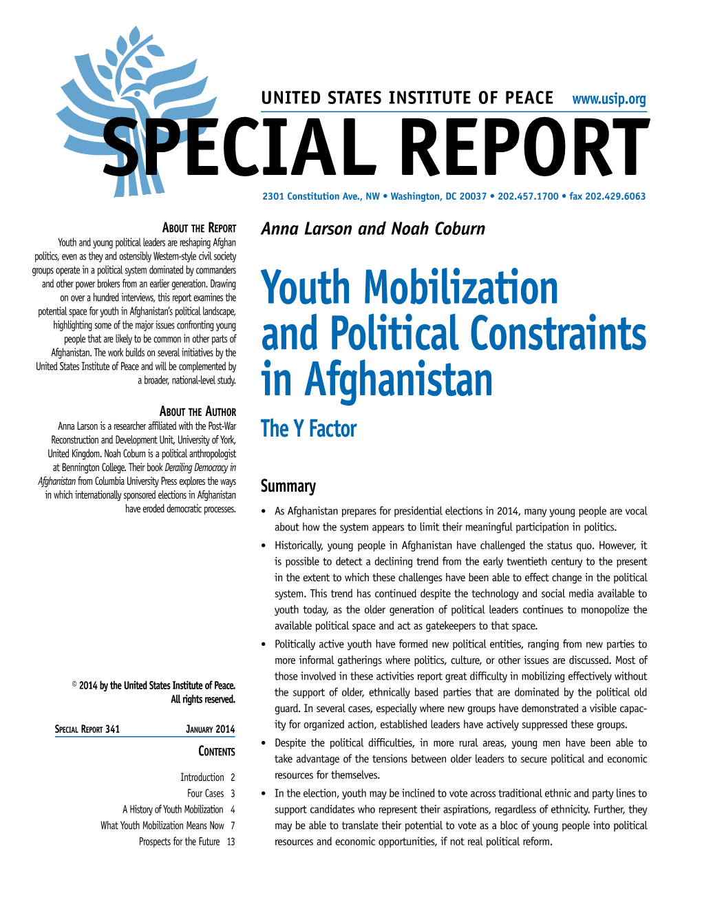 Youth Mobilization and Political Constraints in Afghanistan