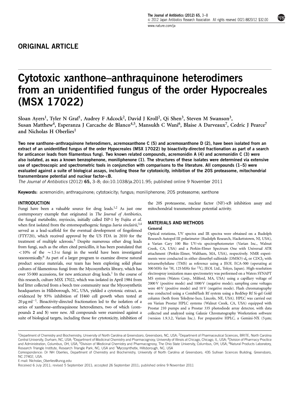 Cytotoxic Xanthone–Anthraquinone Heterodimers from an Unidentified