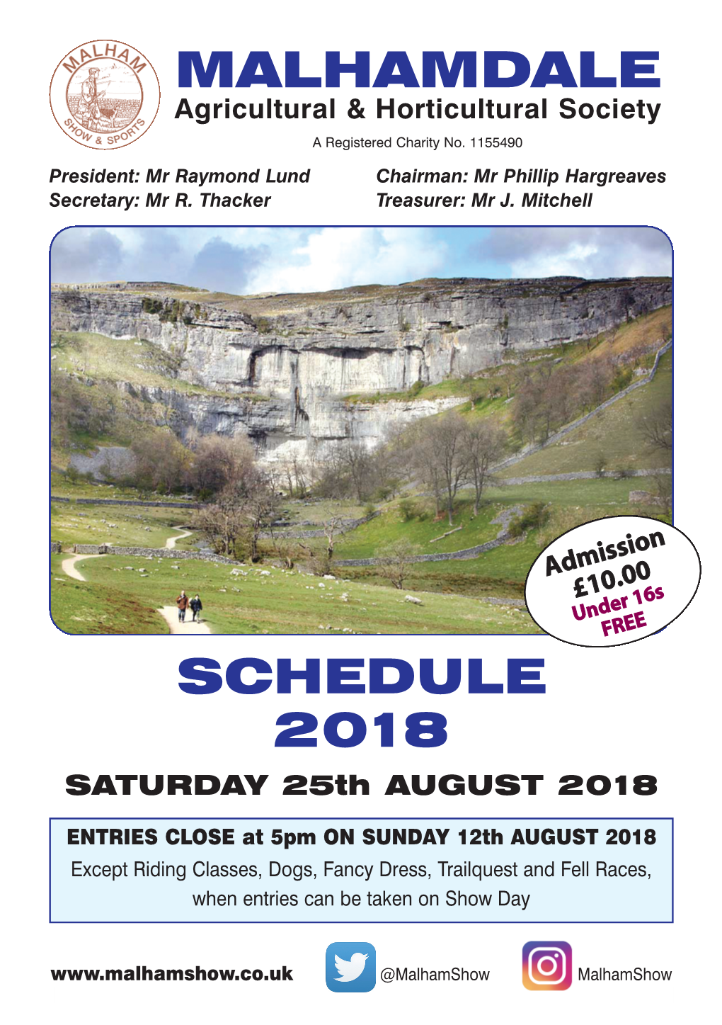 Malham Show Schedule 2009