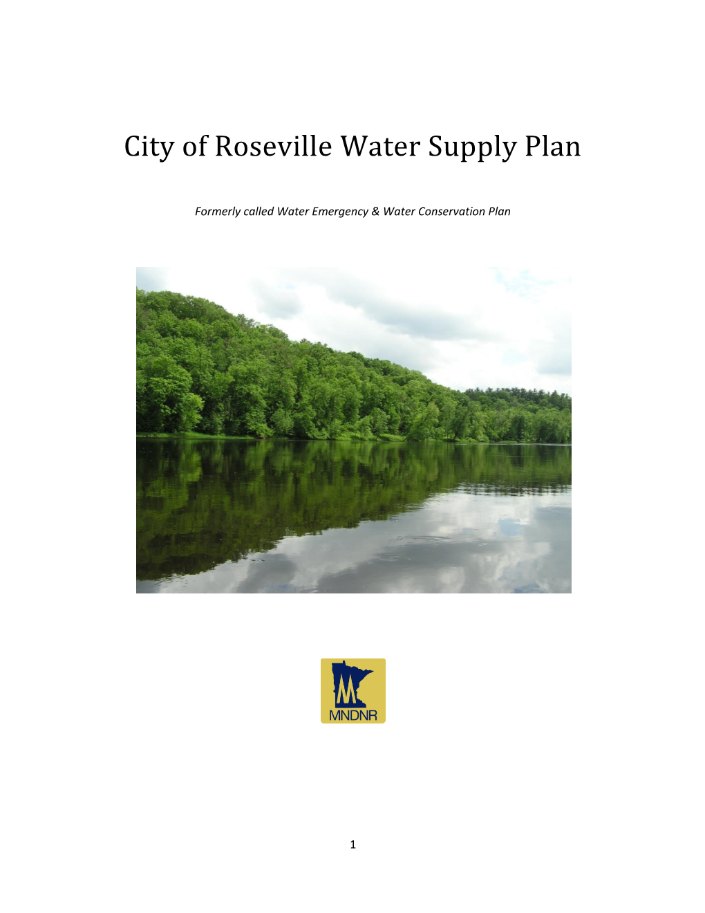 City of Roseville Water Supply Plan