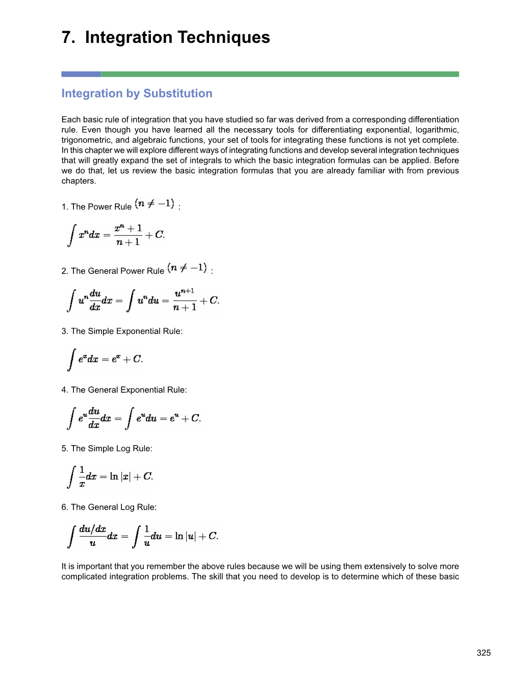 7. Integration Techniques