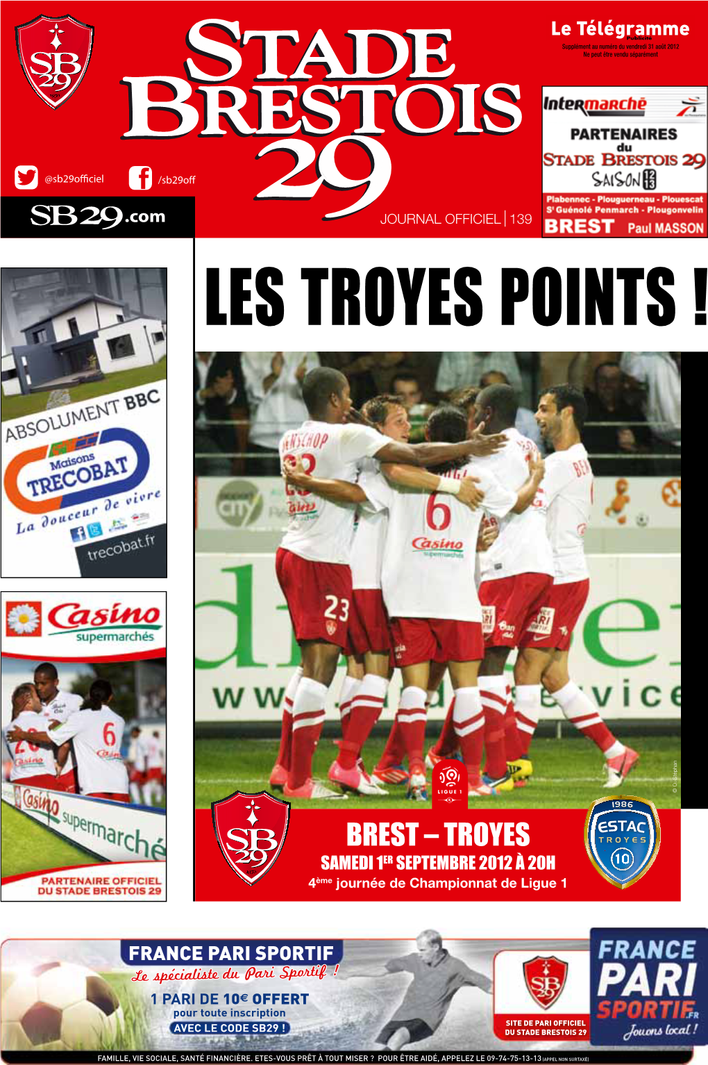 BREST Vs. TROYES