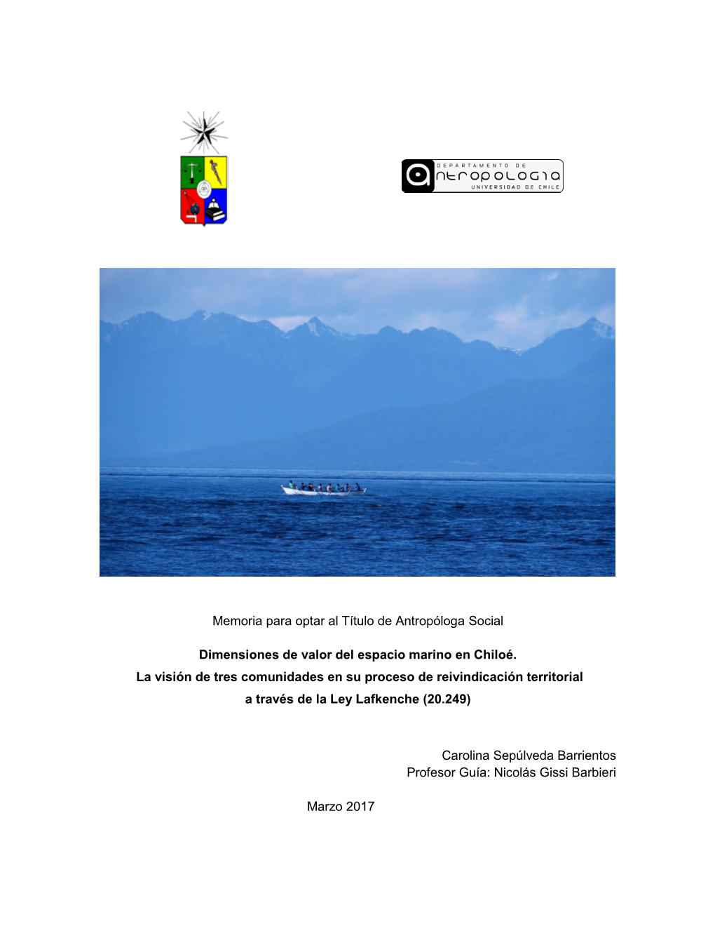 Dimensiones De Valor Del Espacio Marino En Chiloé.Pdf