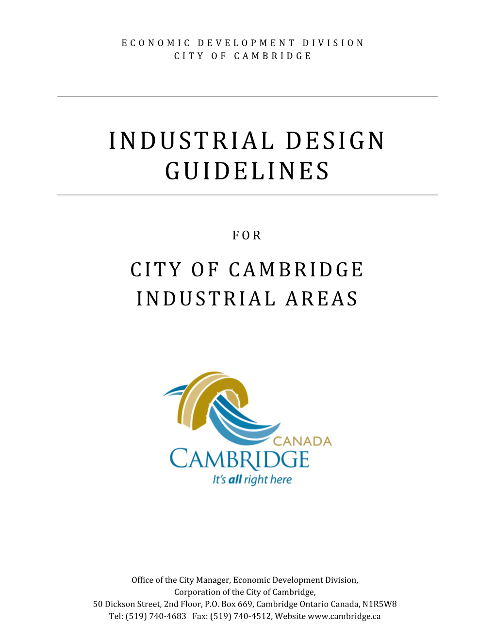 Industrial Design Guidelines