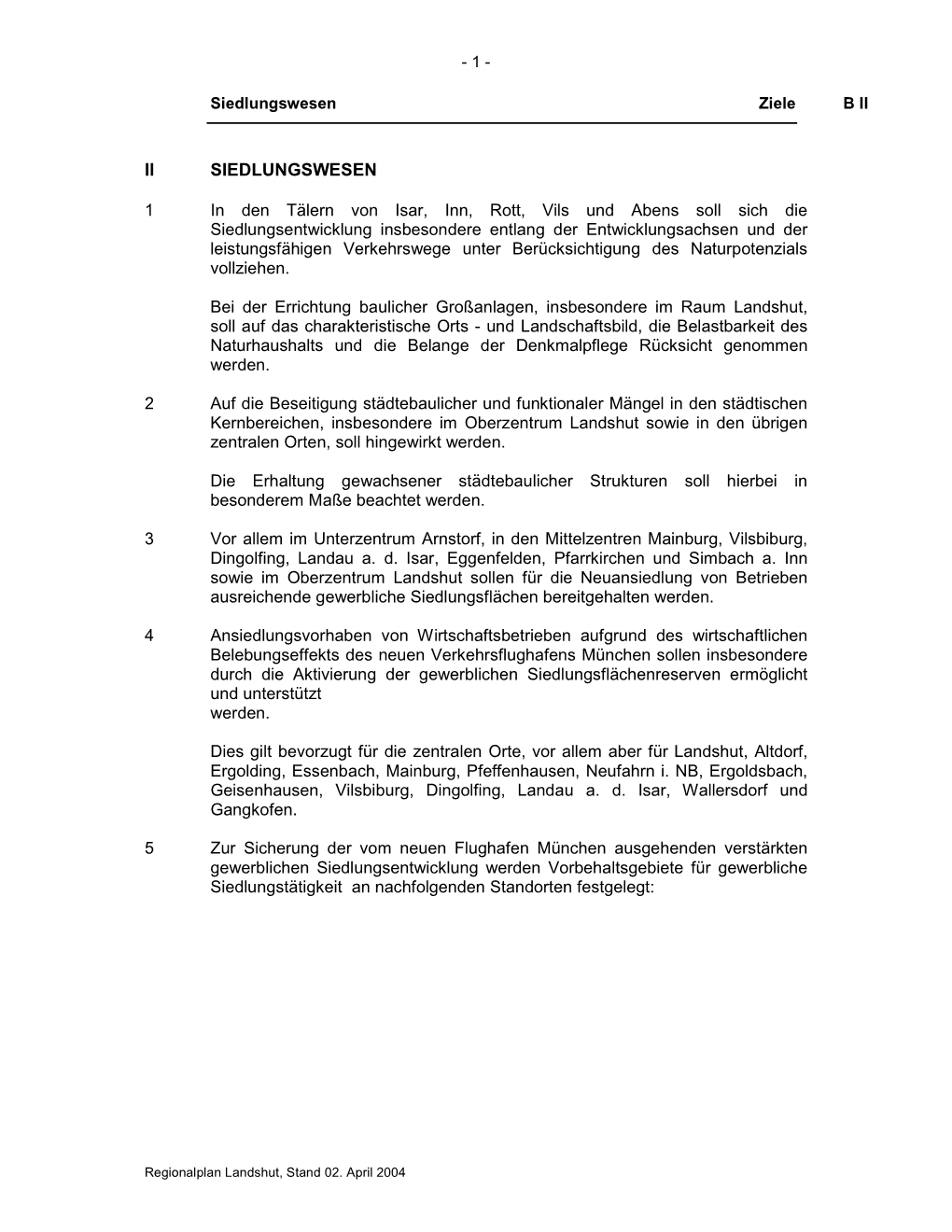 PDF-Version Des Kapitels B II Siedlungswesen (Ziele Und