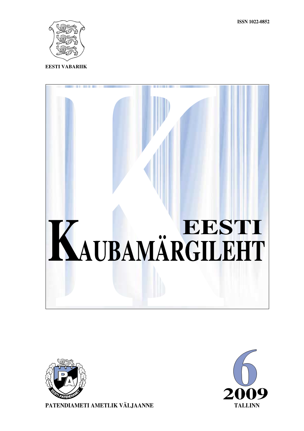 Kaubamärgileht K 2009