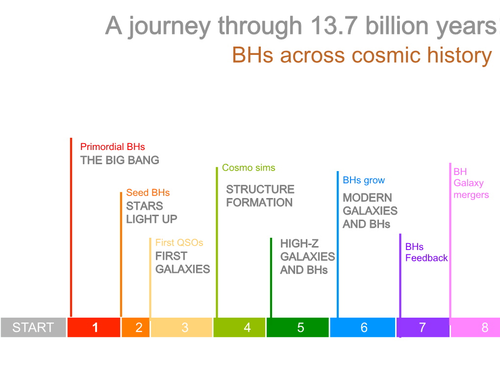 A Journey Through 13.7 Billion Years: Bhs Across Cosmic History