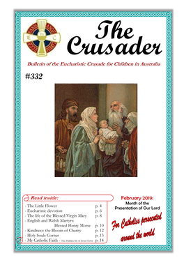 The Crusader Bulletin of the Eucharistic Crusade for Children in Australia #332