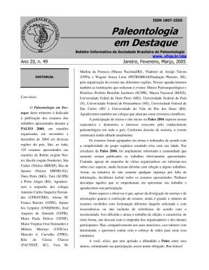Paleontologia Em Destaque Boletim Informativo Da Sociedade Brasileira De Paleontologia Www
