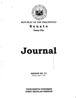 Journal No. 73