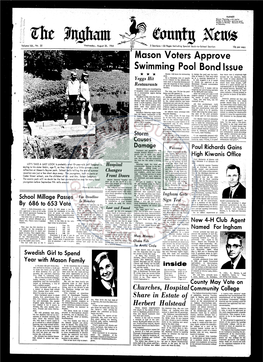 The Ingham County News, Wednesday, August 26, 1964 - Page A-2