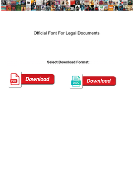 Official Font for Legal Documents