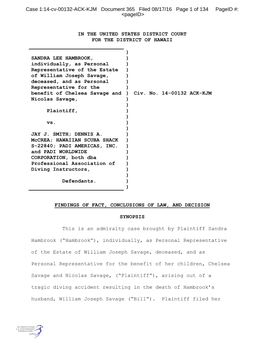 In the United States District Court for the District of Hawaii