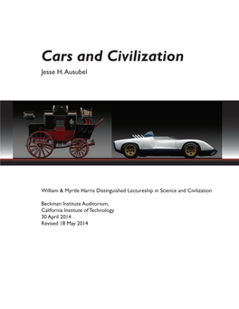 Cars and Civilization Jesse H