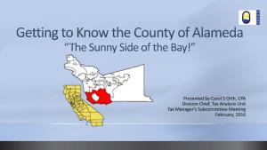Getting to Know the County of Alameda