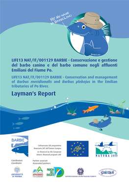 Layman's Report Direttiva “Habitat” 92/43/CE Direttiva “Quadro Sulle Acque” 2000/60/CE Regolamento (UE) N