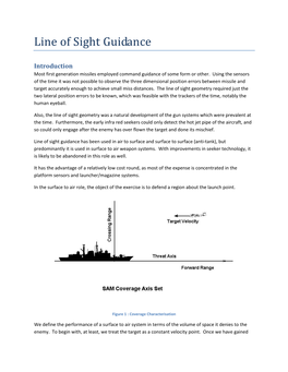 Line of Sight Guidance