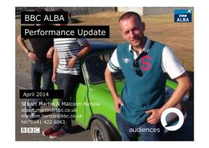 BBC ALBA Performance Update