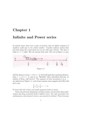 Chapter 1 Infinite and Power Series