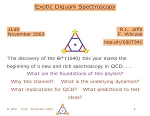 Exotic Diquark Spectroscopy