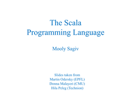 The Scala Experience Safe Programming Can Be Fun!