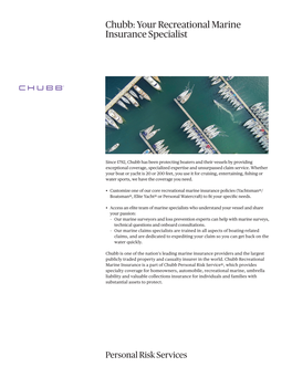 Chubb: Your Recreational Marine Insurance Specialist