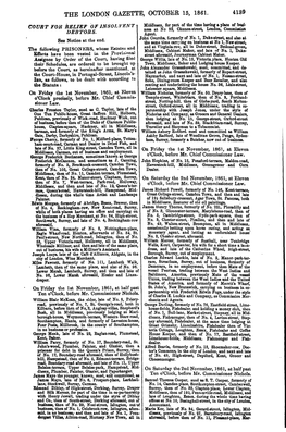 The London Gazette, October 15, 1861. 4139