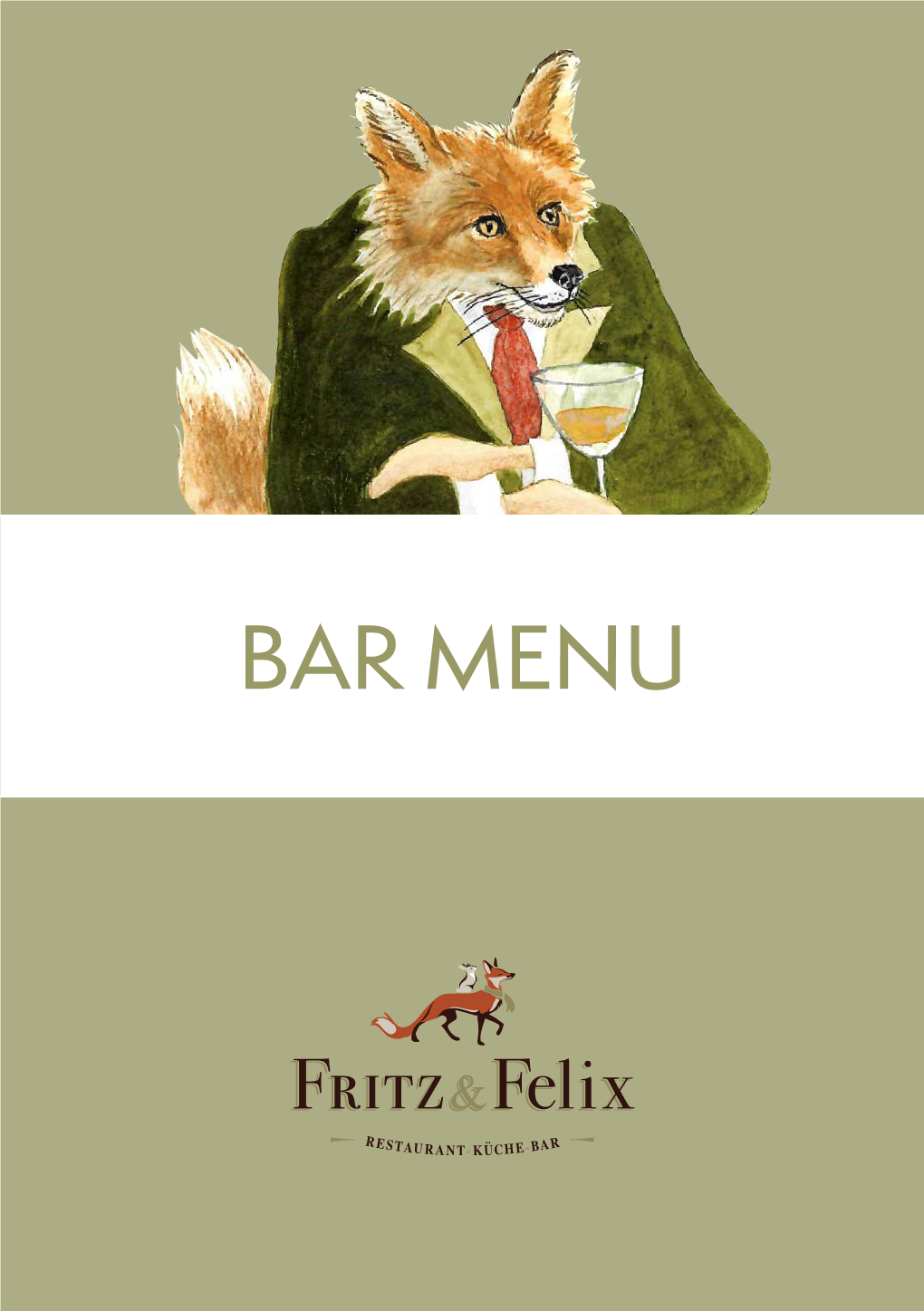 BAR MENU Dear Guests