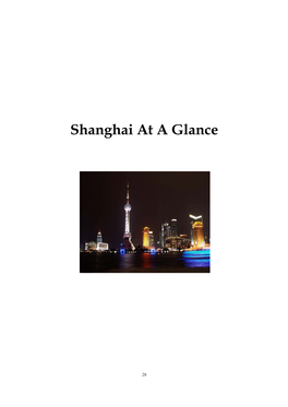 Shanghai at a Glance