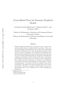 A Loss-Based Prior for Gaussian Graphical Models