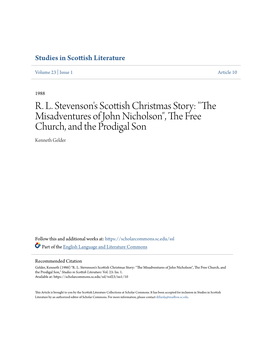 RL Stevenson's Scottish Christmas Story