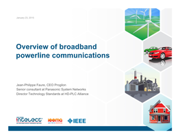 Overview of Broadband Powerline Communications