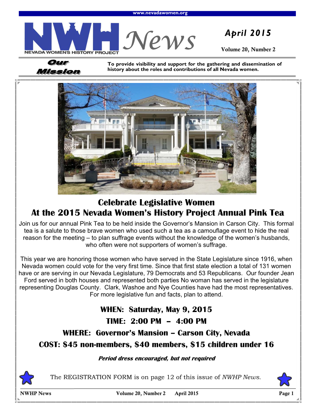 April NWHP News