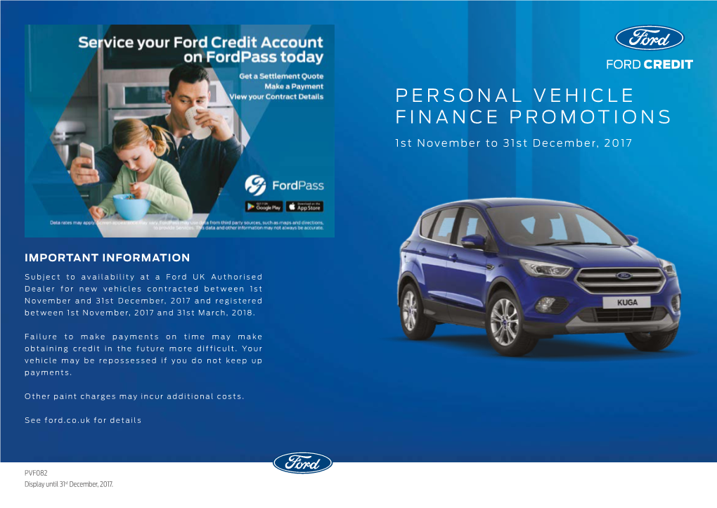 Personal Vehicle Finance Promotions