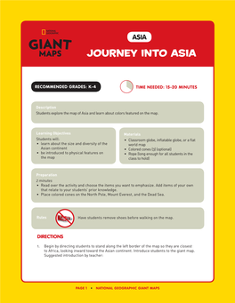 Journey Into Asia