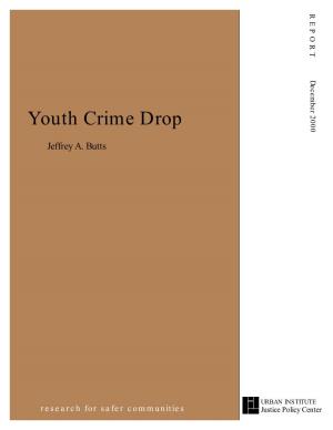 Youth Crime Drop Youth DECEMBER 2000 URBAN INSTITUTE Justice Policy Center