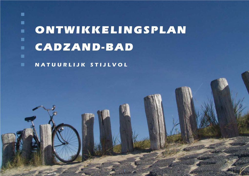 ONTWIKKELINGSPLAN CADZAND-BAD Natuurlijk Stijlvol