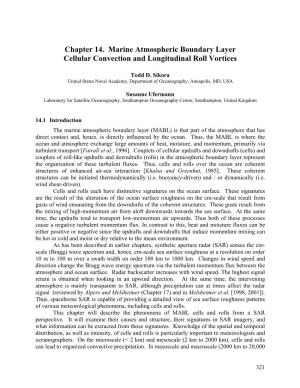 Marine Atmospheric Boundary Layer Cellular Convection and Longitudinal Roll Vortices