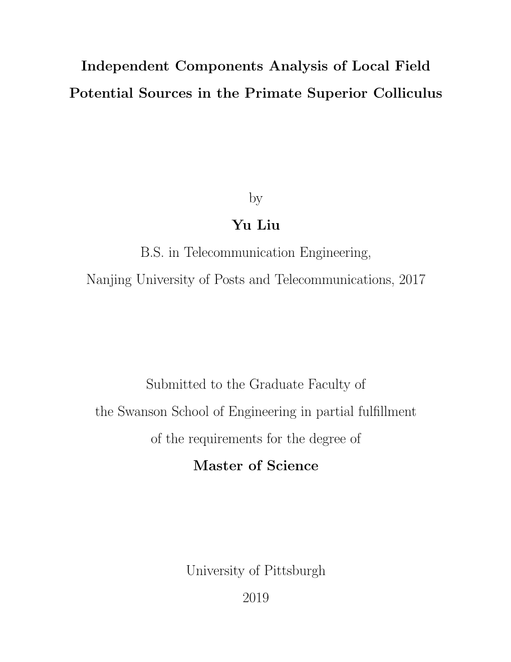 Independent Components Analysis of Local Field Potential Sources in the Primate Superior Colliculus